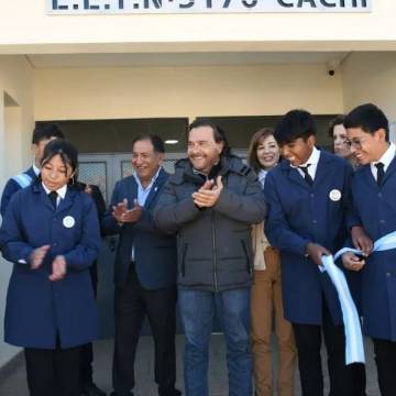 Un hecho histórico para el Alto Valle Calchaquí: el Gobernador inauguró la primera escuela técnica de Cachi