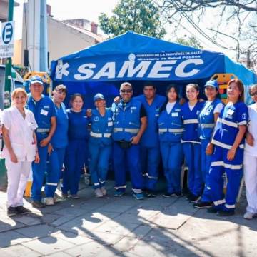 El SAMEC brindó más de 900 atenciones durante la procesión del Señor y la Virgen del Milagro